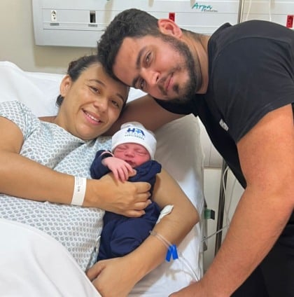 Primeiro bebê três-lagoense de 2026 é um menino