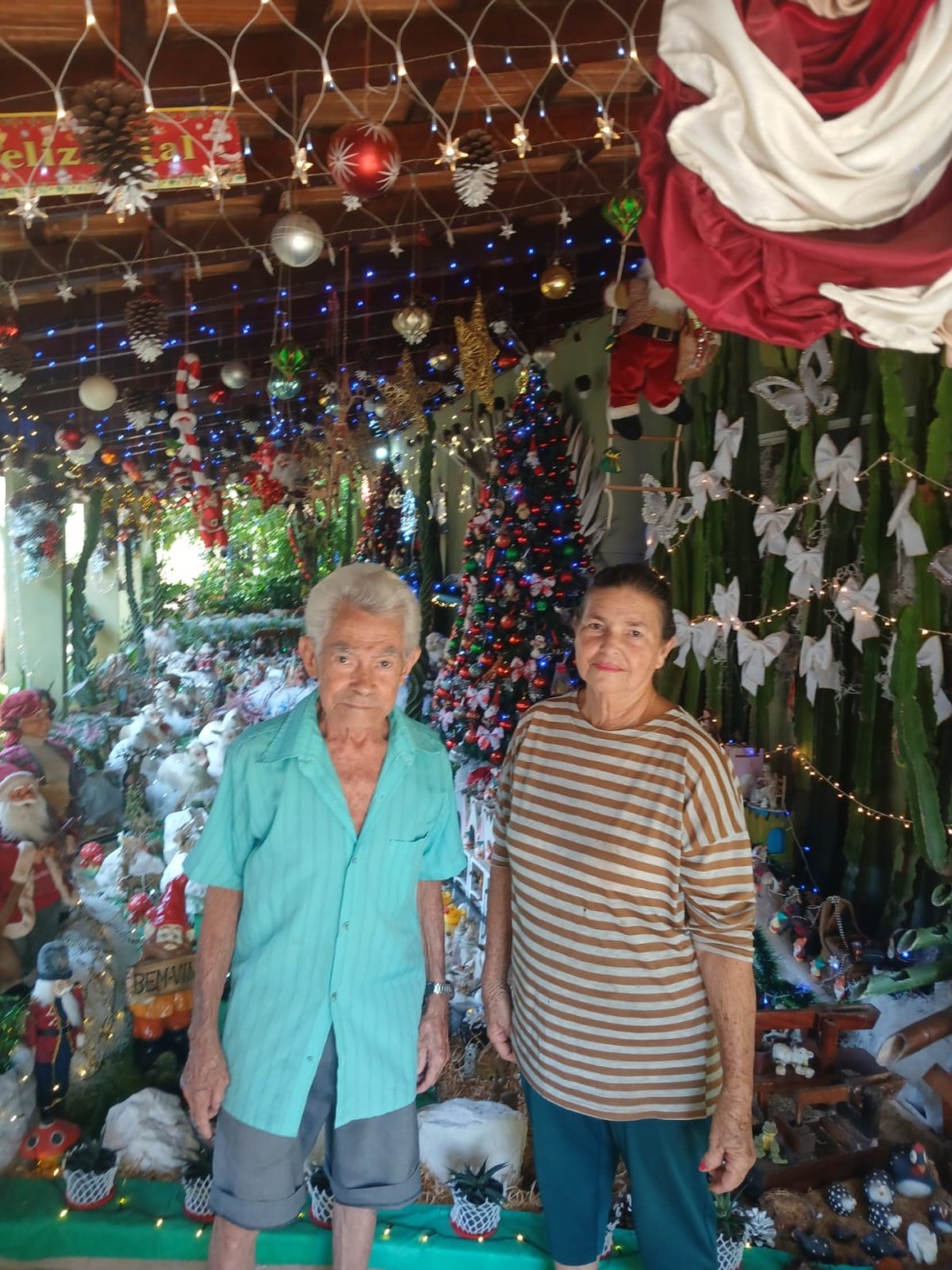 Casal de idosos venceu em primeiro lugar na categoria residência Casal de idosos venceu em primeiro lugar na categoria residência