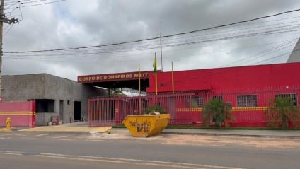 Quartel do Corpo de Bombeiros em Aparecida do Taboado (Foto: Gabriel Lodge/Cultura FM)