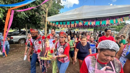 Em Aparecida do Taboado a Festa de São Sebastião é realizada há mais de 100 anos (Foto: Samuel Ferreira/Cultura FM) 