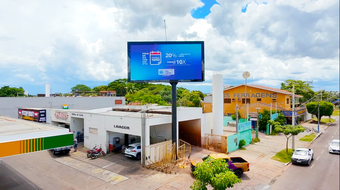 Novo painel de LED do Grupo RCN, instalado no cruzamento das avenidas Capitão Olyntho Mancini e Felinto Müller, oferece alta definição e grande visibilidade. Foto: Divulgação Novo painel de LED do Grupo RCN, instalado no cruzamento das avenidas Capitão Olyntho Mancini e Felinto Müller, oferece alta definição e grande visibilidade. Foto: Divulgação