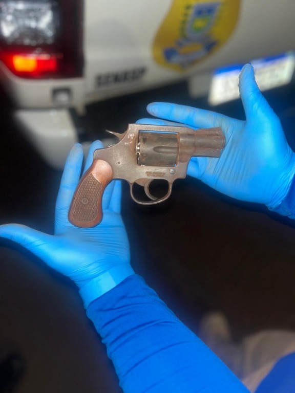 Arma usada pelos criminosos Foto: Governo de MS