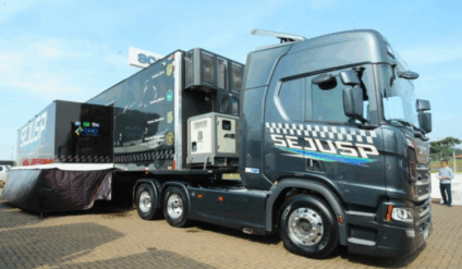 Carreta da Saúde da Secretaria de Estado de Justiça e Segurança Pública Foto: Governo de MS