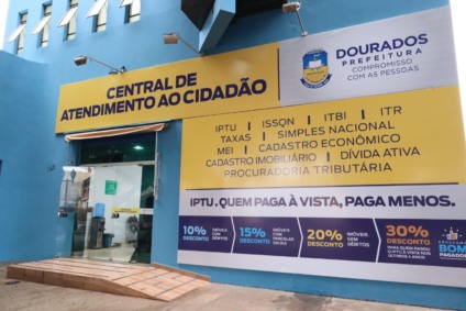 A Central de Atendimento ao Cidadão está atendendo o contribuinte em horário ampliado, das 7h30 às 16h, exclusivamente para emissão de guias do IPTU 2026. (Foto: Assecom)