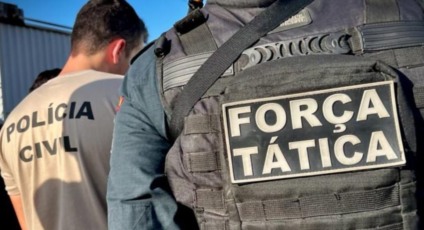 Equipes policiais utilizaram drones e cerco tático para localizar suspeito escondido em área de mata em Caarapó. - Foto: Divulgação. 