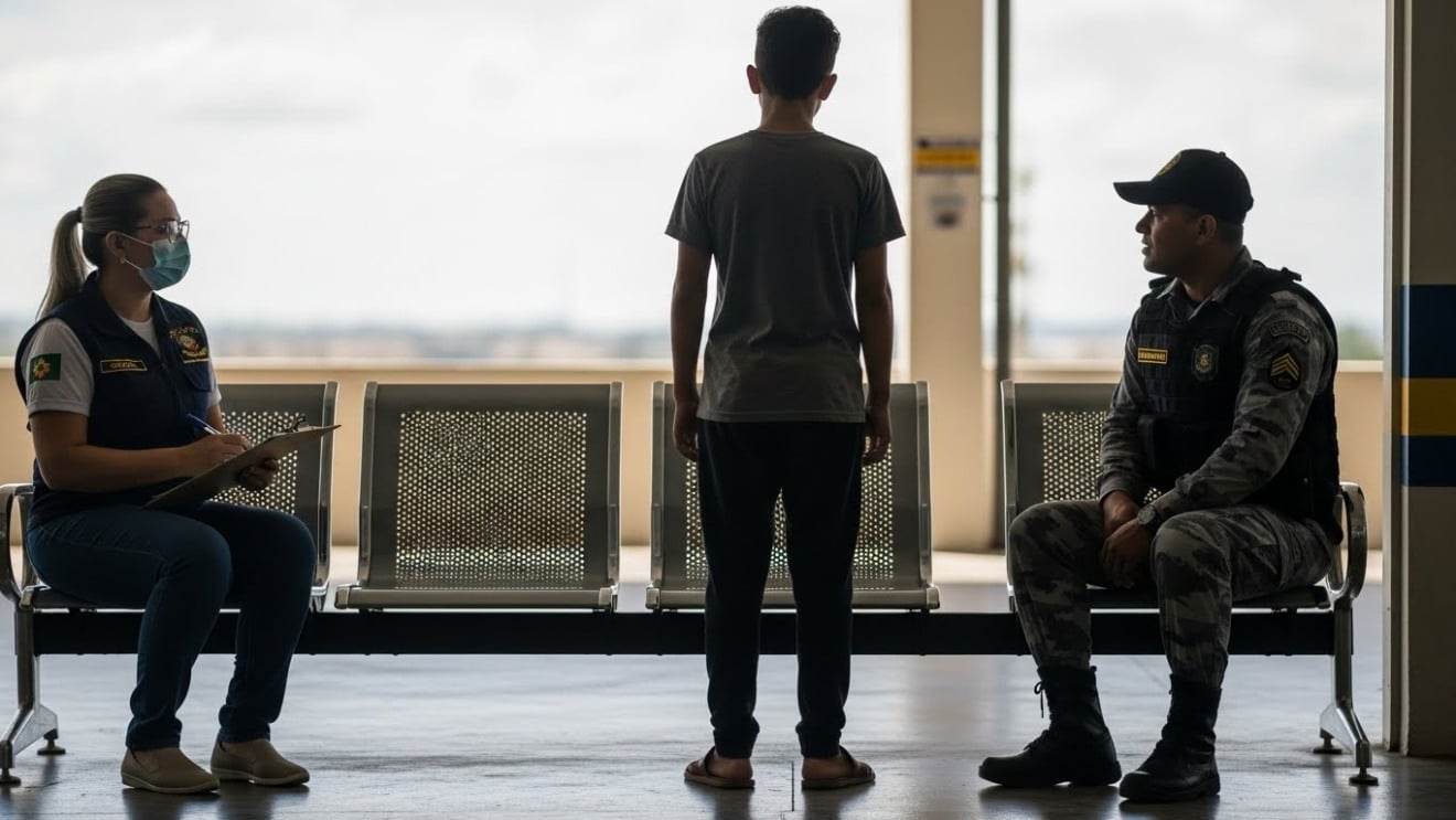 Terminal Guaicurus, em Campo Grande, onde adolescente pediu socorro e foi atendido por equipes de apoio Terminal Guaicurus, em Campo Grande, onde adolescente pediu socorro e foi atendido por equipes de apoio