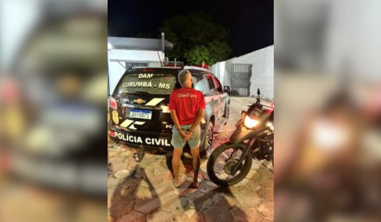 Homem apontado como responsável pelo crime Foto: PCMS Homem apontado como responsável pelo crime Foto: PCMS