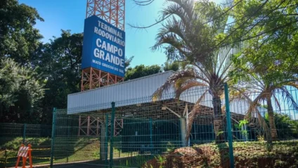 Fachada do Terminal Rodoviário de Campo Grande. - Foto: Divulgação