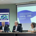 Audit&oacute;rio do Imasul, em Campo Grande, recebeu coletiva que apresentou os detalhes da COP15, confer&ecirc;ncia internacional da ONU que ser&aacute; realizada na Capital em mar&ccedil;o - Foto: Arthur Ayres/Portal RCN67 