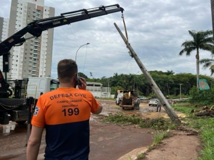 Defesa Civil reforça atendimento e ações preventivas durante o período de chuvas em Campo Grande - Foto: Divulgação/Prefeitura de CG