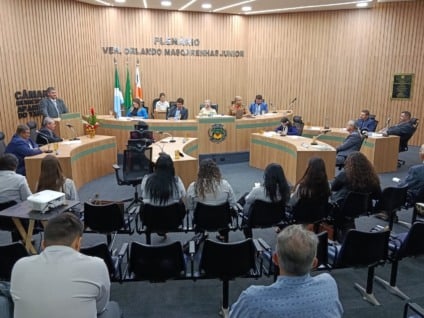 Aberto o ano legislativo em Aparecida do Taboado (Foto: Mauro Silva/Cultura FM)