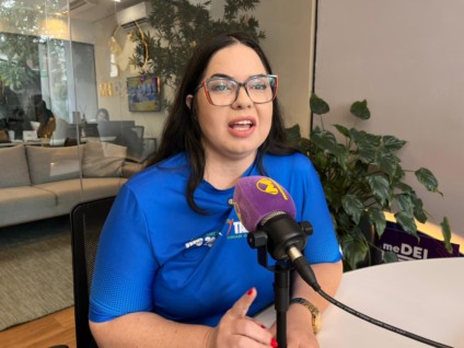 Daiane Presciliano, gerente da Unidade 01 do Instituto Visão Solidária. (Foto: Raissa Vitória)
