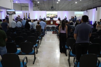 A sessão solene de abertura dos trabalhos legislativos de 2026 acontece nesta terça-feira (3), a partir das 14h30, na Câmara Municipal de Dourados. (Foto: F.Grott/CMD)