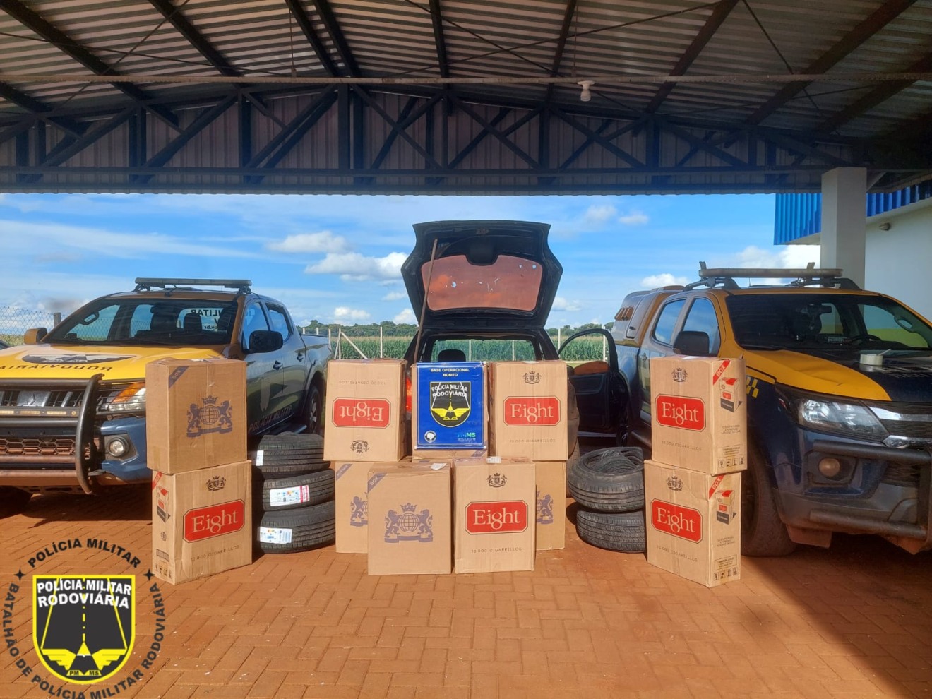 Polícia Rodoviária apreende contrabando avaliado em R$ 74 mil em rodovias de MS Polícia Rodoviária apreende contrabando avaliado em R$ 74 mil em rodovias de MS