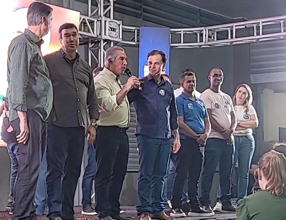 Reinaldo Azambuja participou de ato político em Paranaíba e apresentou suas prioridades para uma eventual atuação no Senado Federal