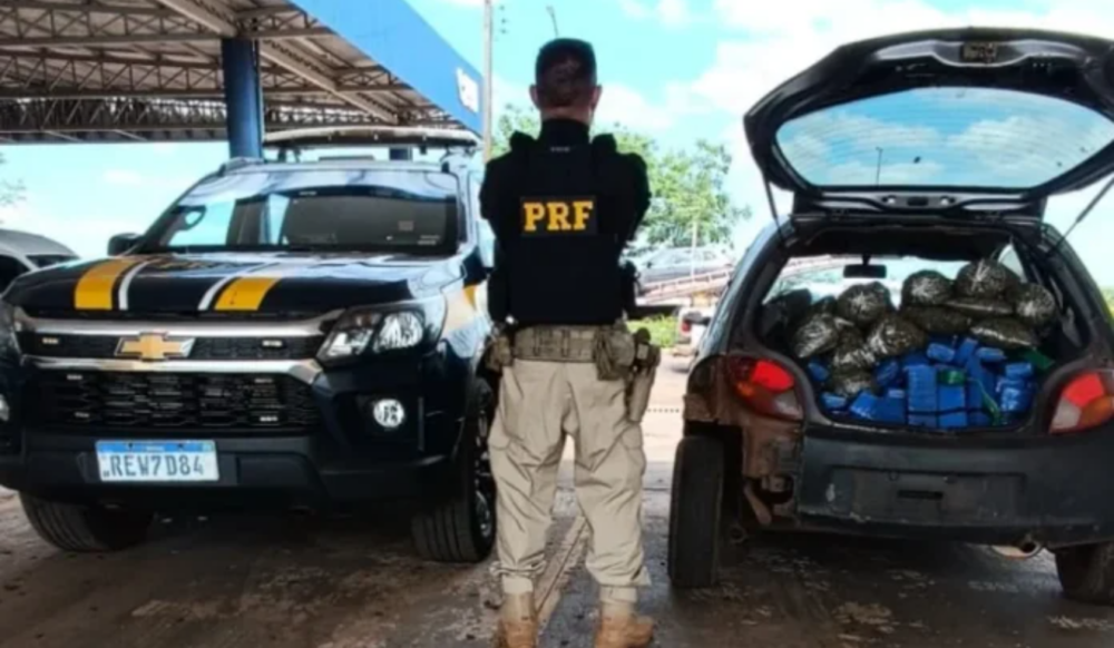 Perseguição policial na BR-376 termina com apreensão de 221 quilos de entorpecentes em Ivinhema