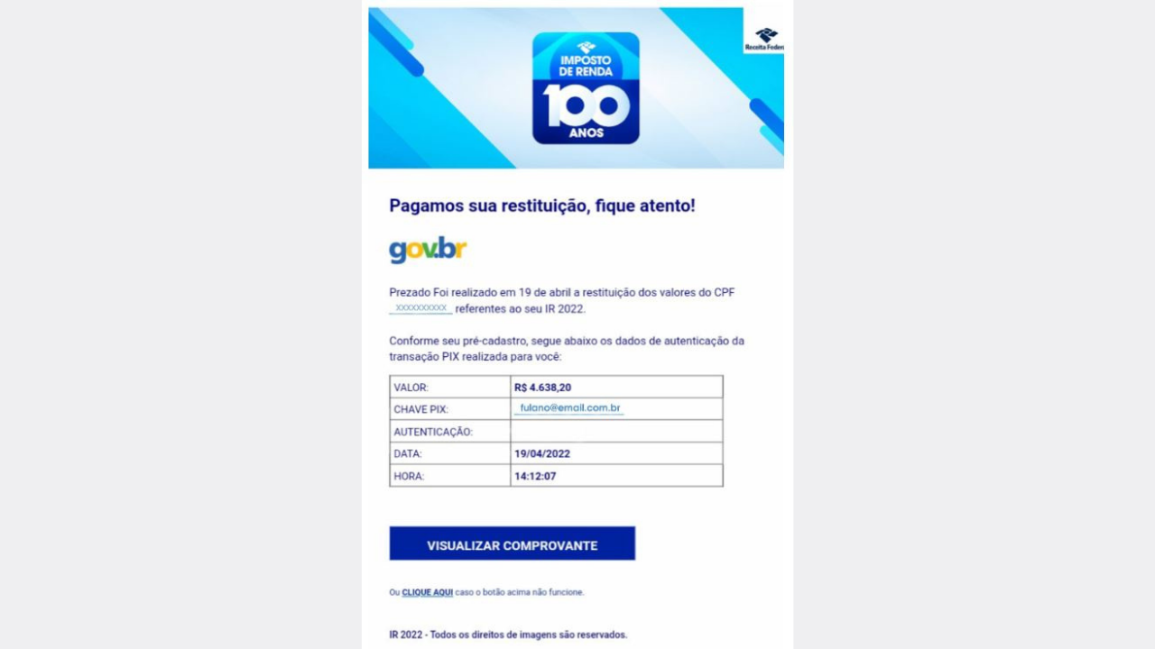 dentro golpe receita imposto renda