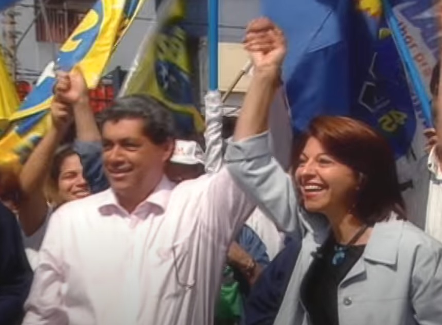 Puccinelli em apoio à candidatura de Marisa Serrano em 2002