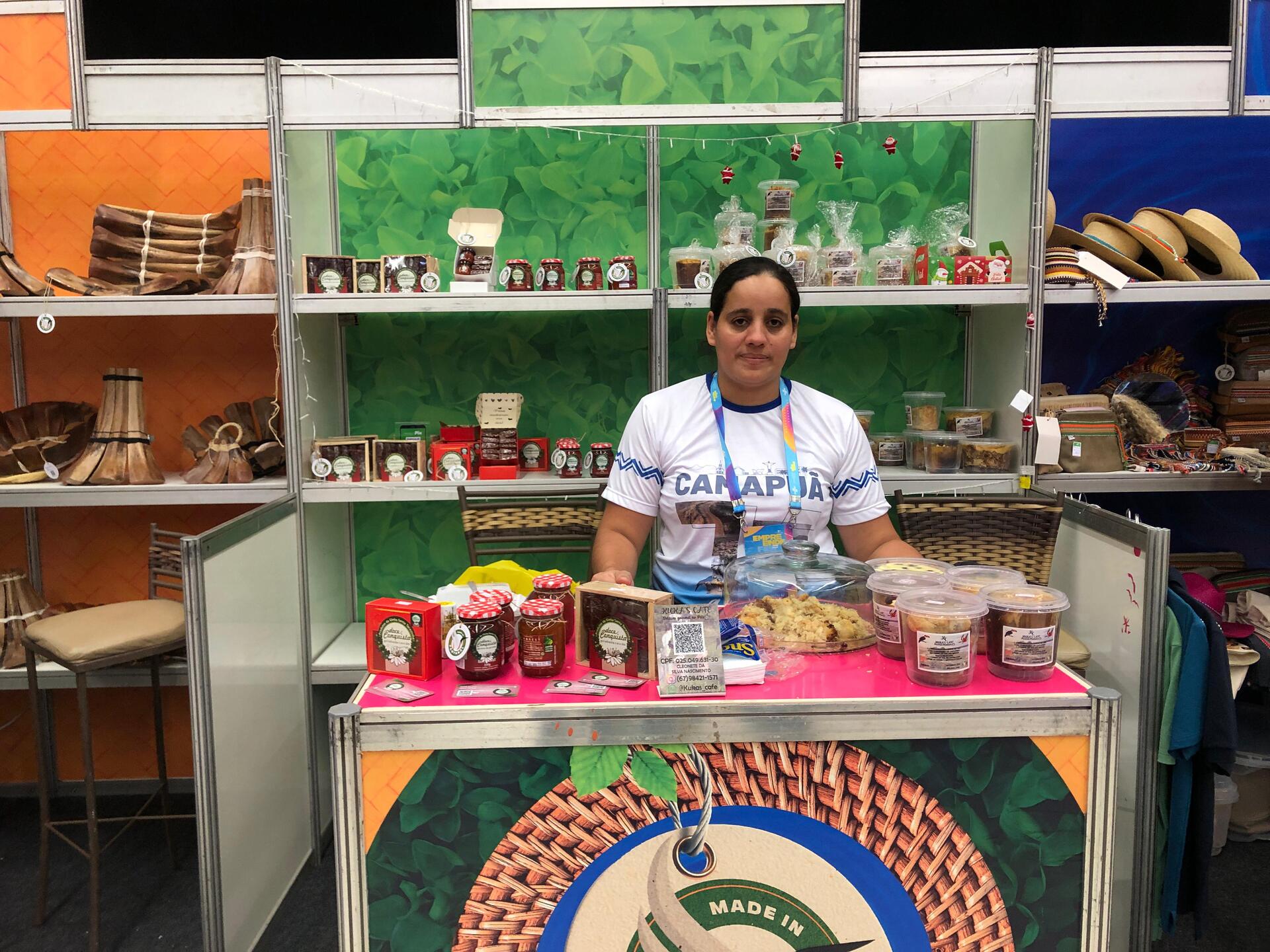 Cleunete Nascimento veio de Camapuã para participar da feira